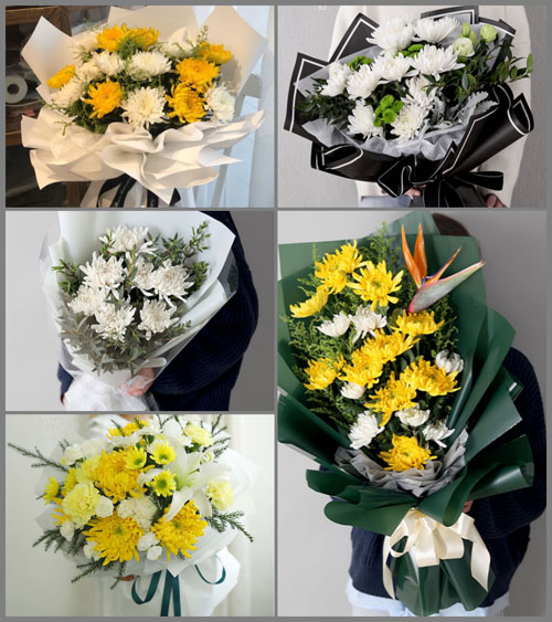 广东广州市花都区赤坭镇皇母村白事花束代送